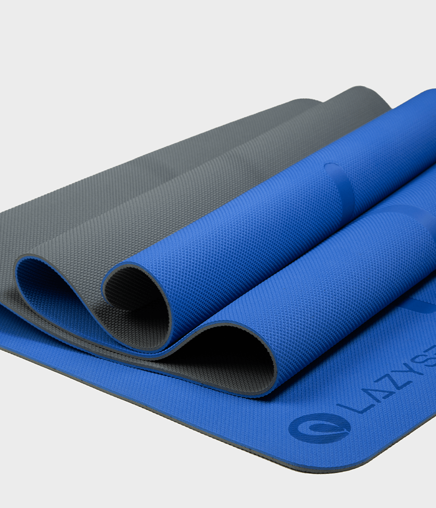 Lightweight Flow Extra Wide Premium Yoga Mat 6mm Blue